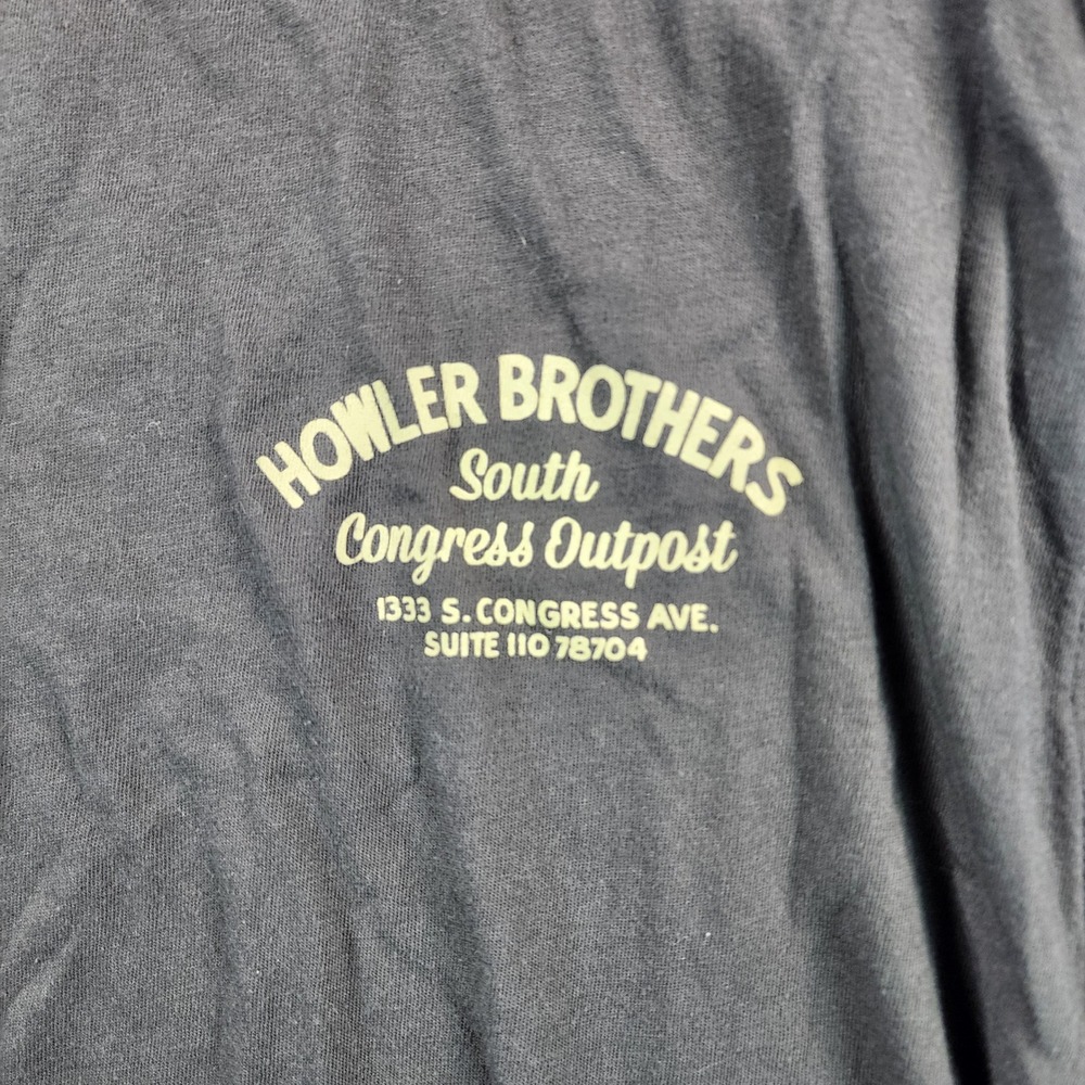 Howler Brothers South Congress Outpost Graphic T Shirt Mens XXL Gray Austin TX - Picture 3 of 6